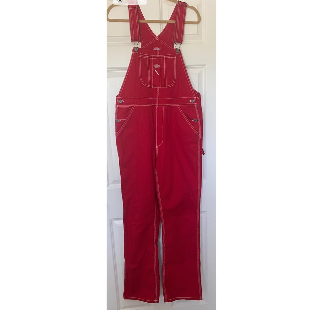 Women's Red Dickies Overalls